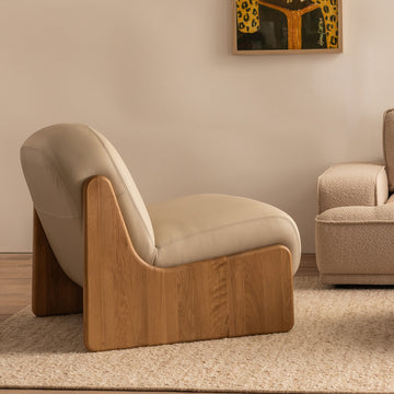 Almond Leather / Oak