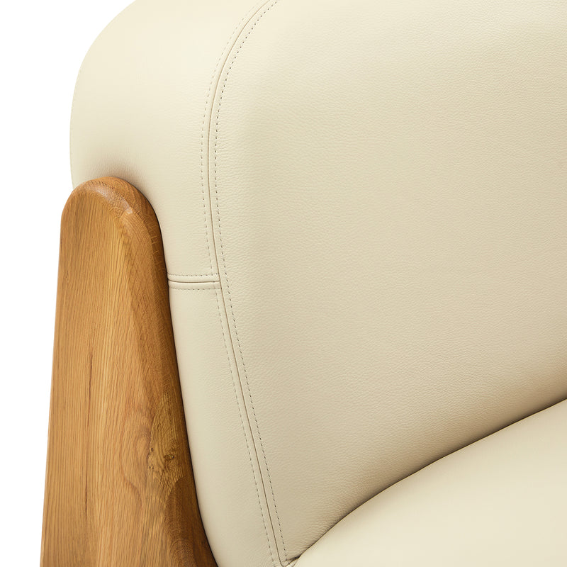 Almond Leather / Oak