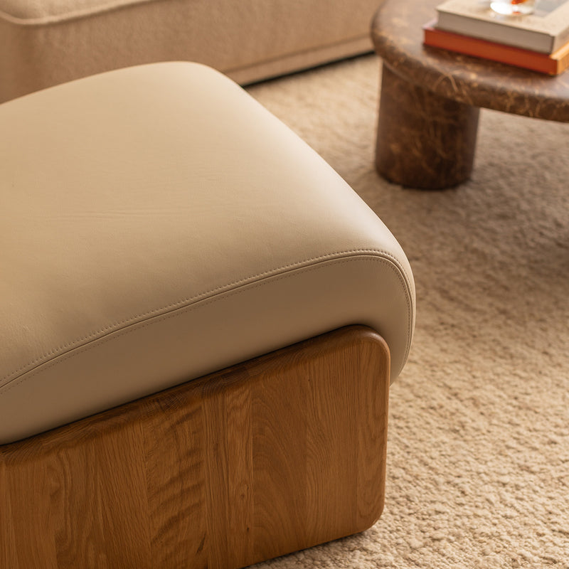 Almond Leather / Oak
