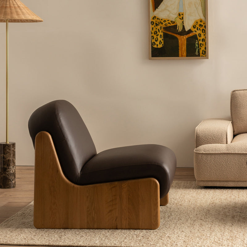 Chocolate Leather / Oak