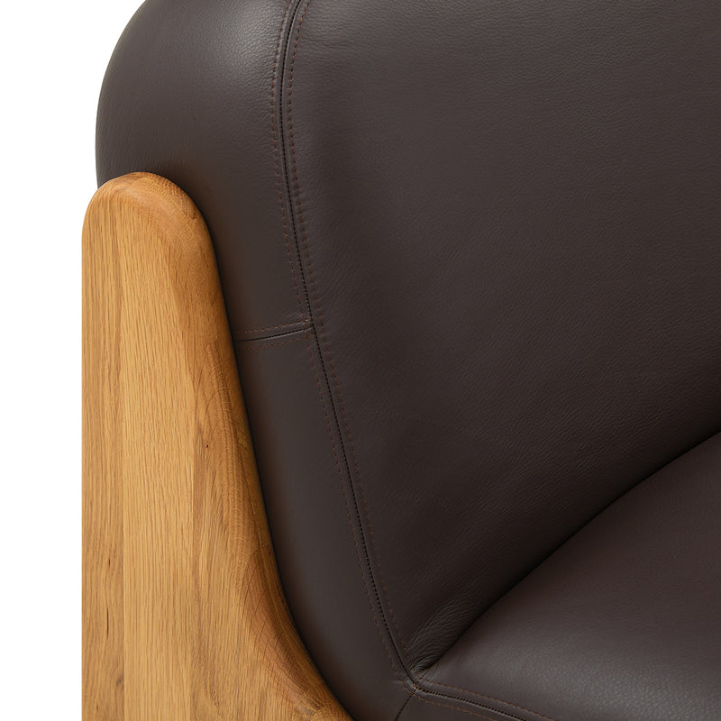 Chocolate Leather / Oak