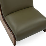 Olive Green Leather / Walnut