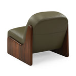 Olive Green Leather / Walnut