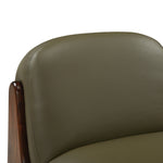Olive Green Leather / Walnut