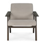 Aspekt Lounge Chair - Ash / Dark Teak Brown
