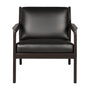 Jack Leather Lounge Chair (Mahogany Dark Brown, Black) - Jack Leather Lounge Chair (Mahogany Dark Brown, Black)