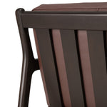 Jack Leather Lounge Chair (Dark Brown, Burgundy Leather)