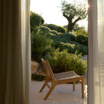 Teak Brown / Woven Beige