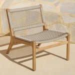 Teak Brown / Woven Beige