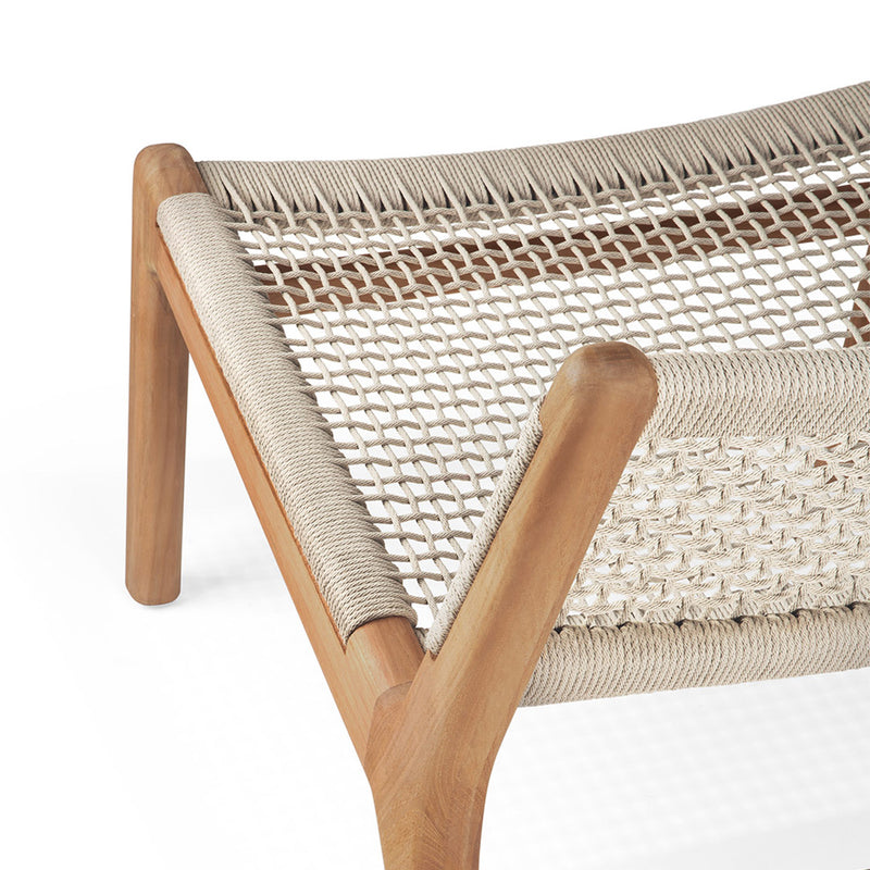 Teak Brown / Woven Beige