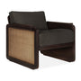 Panel Lounge Chair - Dark Brown