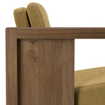 Roan Lounge Chair (Teak, Amber Fabric)
