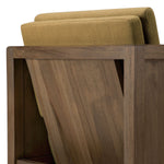 Roan Lounge Chair (Teak, Amber Fabric)