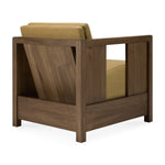 Roan Lounge Chair (Teak, Amber Fabric)