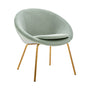 Halo Velvet Lounge Chair - Sage / Brushed Gold
