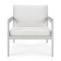 Jack Outdoor Fabric Lounge Chair - White / Off White