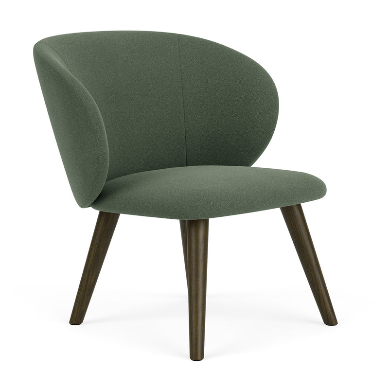 Cura Dark Green Weave / Dark Walnut