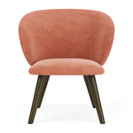Danny Dusty Rose Textured Weave / Dark Walnut