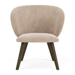 Danny Cream Textured Weave / Dark Walnut