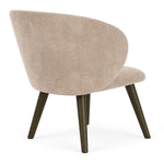 Danny Cream Textured Weave / Dark Walnut