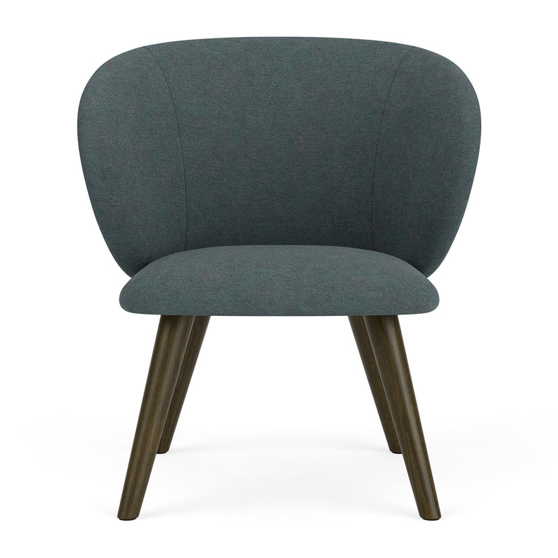 Form Blue Grey Fabric / Dark Walnut