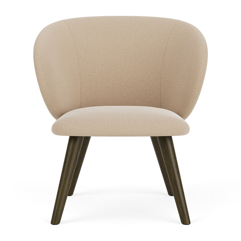 Form Cream Fabric / Dark Walnut