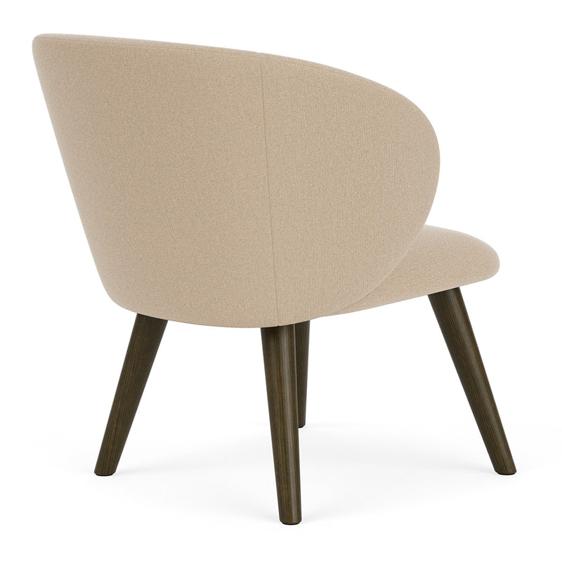 Form Cream Fabric / Dark Walnut