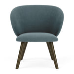 Forest Dust Blue Fabric / Dark Walnut