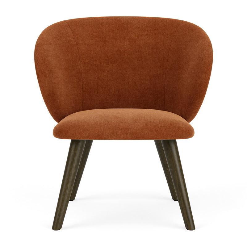Moss Rust Fabric / Dark Walnut