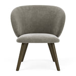 Planet Grey Green Fabric / Dark Walnut