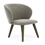 Planet Grey Green Fabric / Dark Walnut
