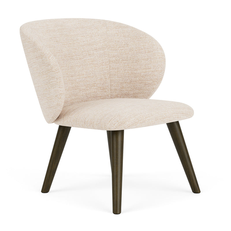 Vega Cream Textured Weave / Dark Walnut