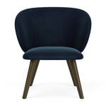 Lux Navy Velvet / Dark Walnut