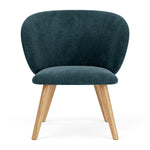 Danny Dust Blue Textured Weave / Oak