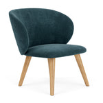 Danny Dust Blue Textured Weave / Oak