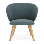 Forest Dust Blue Fabric / Oak