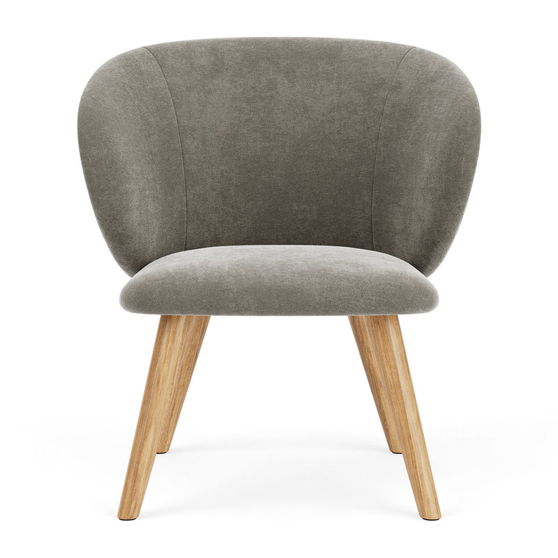 Planet Grey Green Fabric / Oak