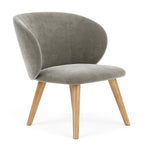 Planet Grey Green Fabric / Oak