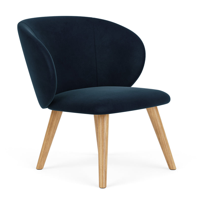Lux Navy Velvet / Oak