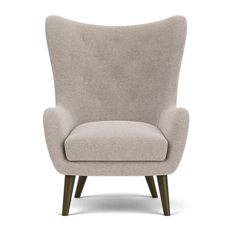 Agnes Brown Textured Weave / Dark Walnut