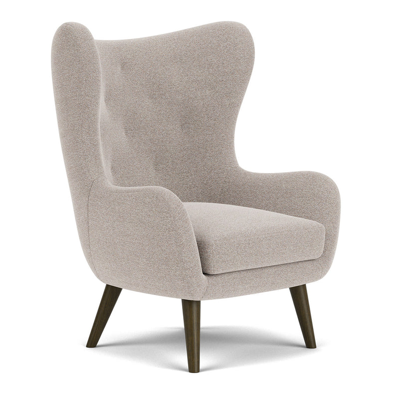 Agnes Brown Textured Weave / Dark Walnut