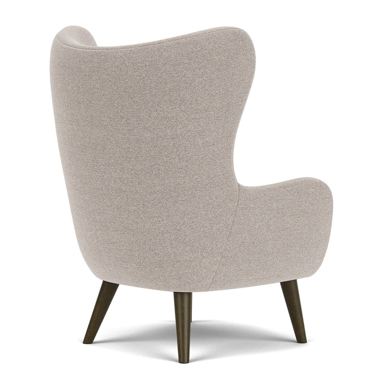 Agnes Brown Textured Weave / Dark Walnut