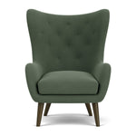 Cura Dark Green Weave / Dark Walnut