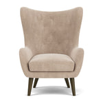 Danny Cream Textured Weave / Dark Walnut