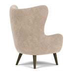 Danny Cream Textured Weave / Dark Walnut