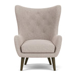Fabio Stone Fabric / Dark Walnut