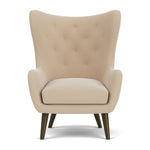 Form Cream Fabric / Dark Walnut