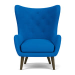 Mark Cobalt Blue Weave / Dark Walnut