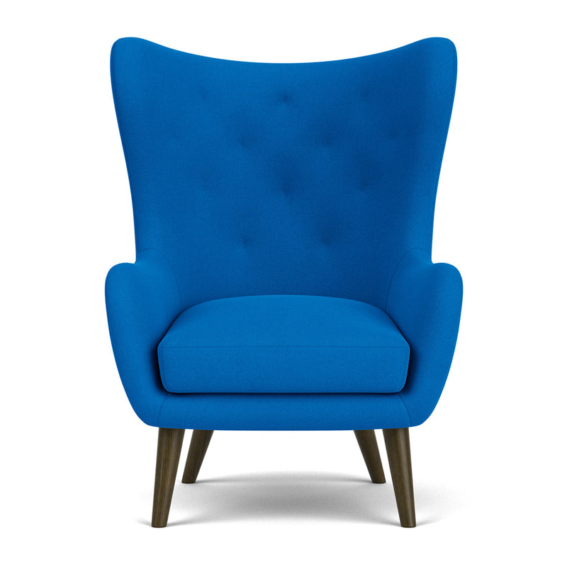Mark Cobalt Blue Weave / Dark Walnut