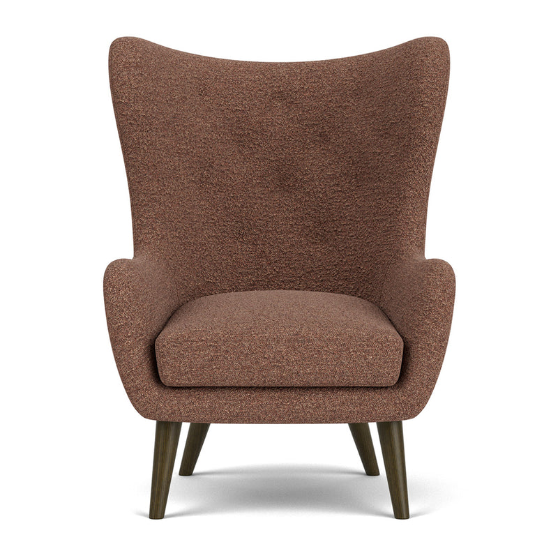Pebble Rust Boucle / Dark Walnut
